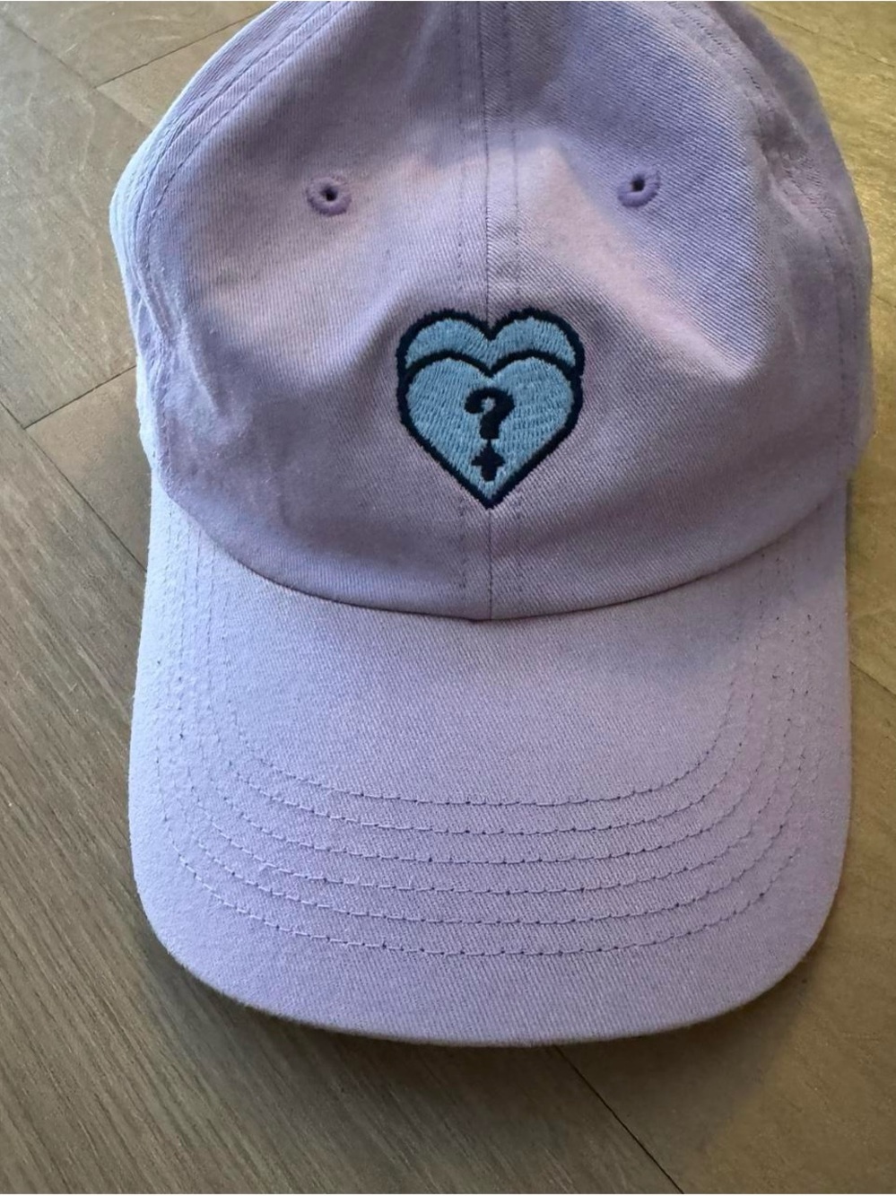 GUESS x 88rising collab Lavender Heart Logo Hat
